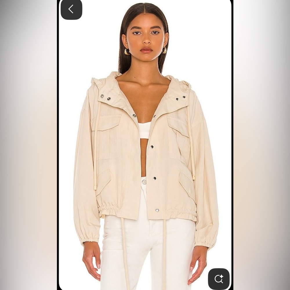 L’Academie Cream Hooded Jacket